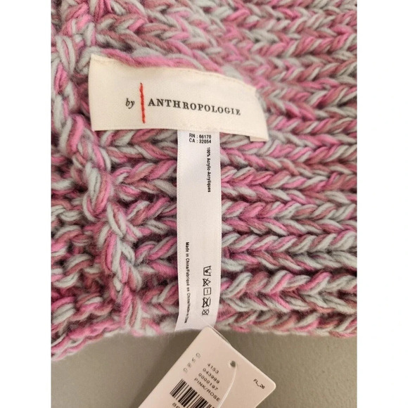 NWT By Anthropologie Pearl Knit Beanie Pink One Size - Picture 11 of 13